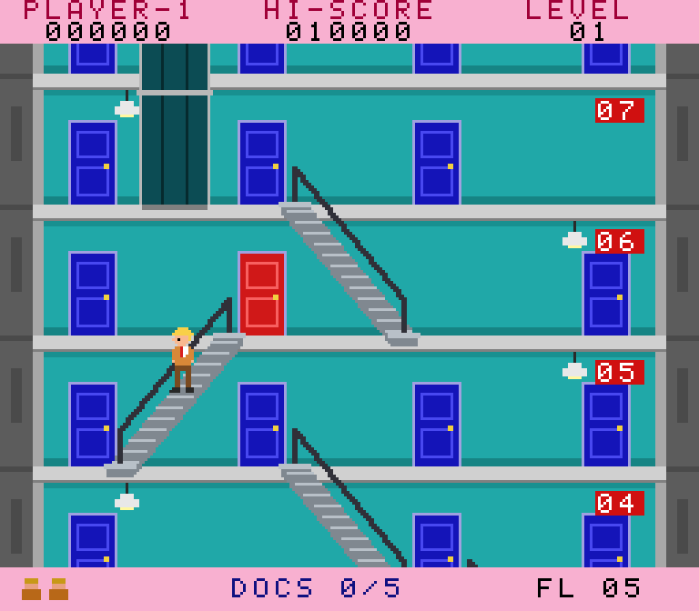 The lower floors, where escalators link the elevator shafts